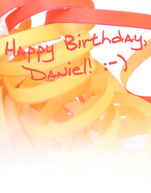 Happy Birthday, Daniel! Collage: Barbara Bumm