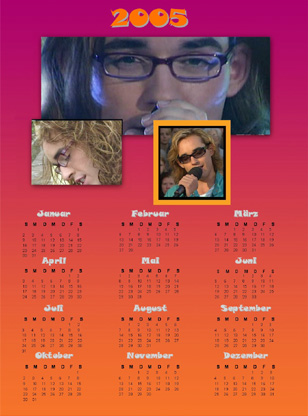 Jahreskalender 2005 von Marlena